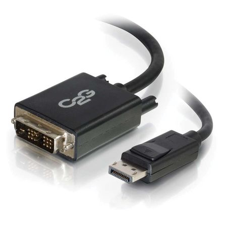 Cable Adaptador C2G Displayport Macho a Dvi D Macho de Un Solo Enlace 6 Negro