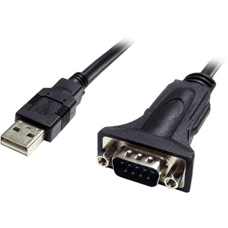 Cable Adaptador Tera Grand Usb 2.0 a Serie Rs232 Db9 6 Pies Negro
