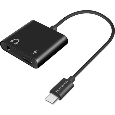 Adaptador de Carga y Audio Usb Type C y 3.5Mm Naztech