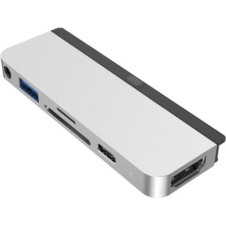 Hub Usb Tipo C Hyperdrive 6 en 1 para Ipad Pro Plata de Hyper