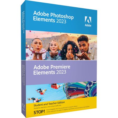 Adobe Photoshop Premiere Elements 2023 Student Teacher Edition Caja con Código de Descarga