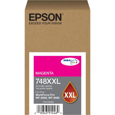 Cartucho de Tinta Magenta Epson Durabrite Pro 748Xxl de Capacidad Extra Alta