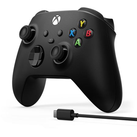 Controlador Inalámbrico Microsoft Xbox + Cable Usb Type C 2020 Carbon Black
