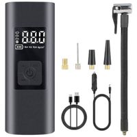 Bomba de Aire Recargable de 150 PSI Inflador de Neumáticos Digital C4 Matt Black