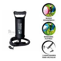 Inflador Manual para Globos Piscina Inflables Colchones Black