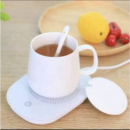 Mug Calentador de Taza Eléctrico Bebidas Eléctrico White
