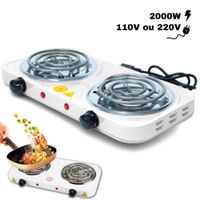 COCINA ELECTRICA 2HORNILLAS BLANCO WHITE