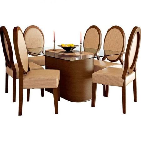 Comedor 6 Sillas Besan Madera Hys