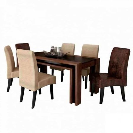 Comedor 6 Sillas Fedoria Beige Hys