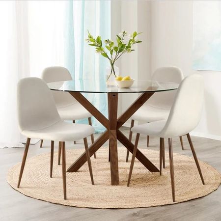 Comedor 4 Sillas Sthef Beige Hys