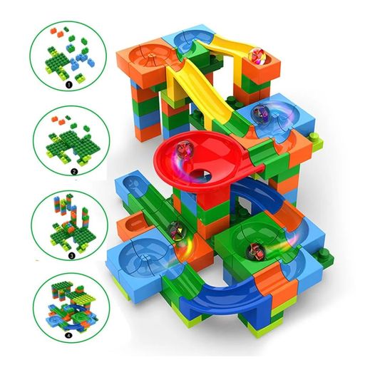 Juego Bloque de Construcci n de Canicas Track Maze plazaVea