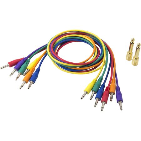 Set de 6 Cables de Parche Korg Sq Cable 6 para Secuenciador Sq 1