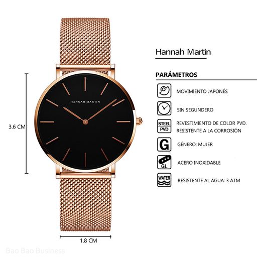 Reloj hannah martin online mercado libre