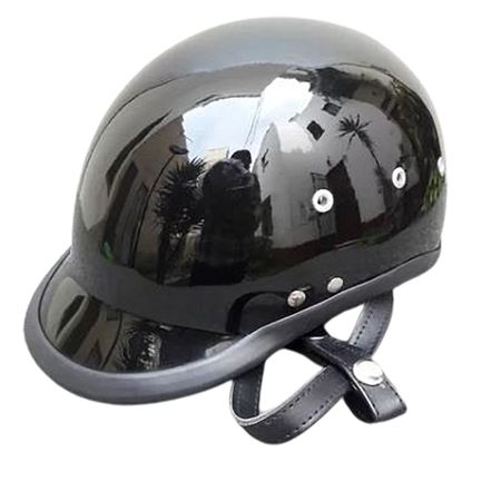 Casco de Moto Chopers Premium Correa de Cuero Talla Standar