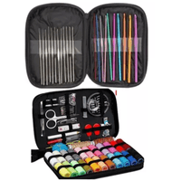 Kit de Costura Hilos Agujas Más Set de Crochet Ganchillo para Tejer