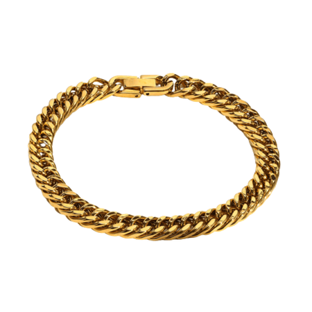 Pulsera Dorada Bañada en Oro Para Hombre Mod Gregory