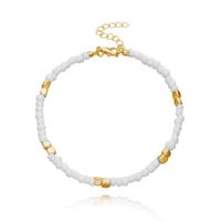 Pulsera Para Pie de cuencas Blanco
