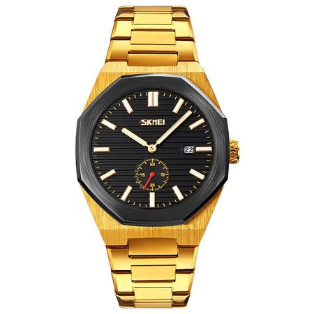 Reloj SKMEI Octa 9262 Analógico Fechador Esfera Seg - Dorado