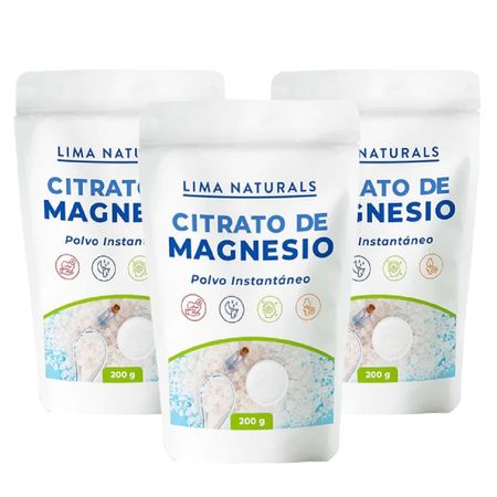 Citrato de Magnesio Lima Naturals 200 g Pack x 3