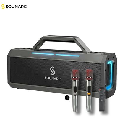 Parlante Bluetooth Sounarc K1 Karaoke 150W Mas 2 Microfonos