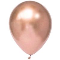 Globos de Latex OLEGO Cromado 09"" Oro Rosa 12un