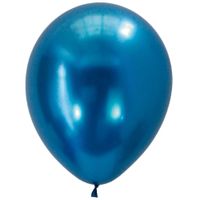 Globos de Latex OLEGO Cromado 09"" Azul 12un