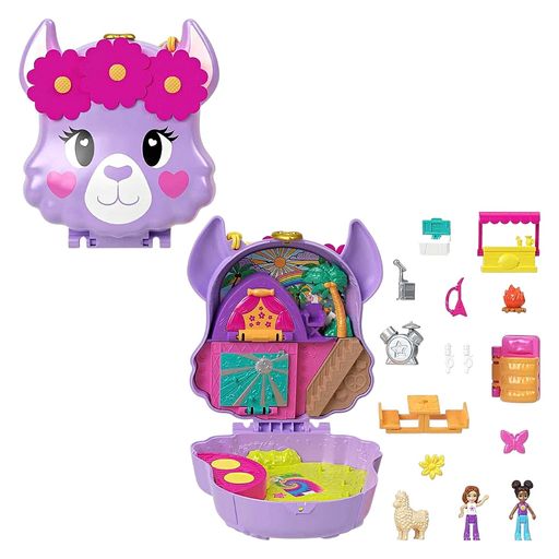 Cartera con accesorios Polly Pocket Micro Llamita plazaVea