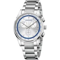 Reloj Calvin Klein Completion KAM27146 Suizo Cristal de Zafiro Fecha Acero Inoxidable Plateado