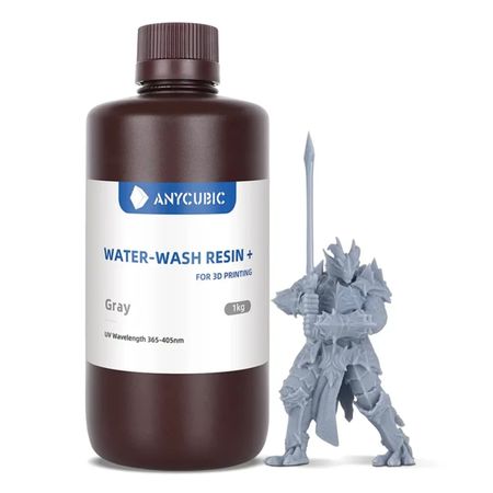 Resina Lavable Al Agua Anycubic 1kg Gris