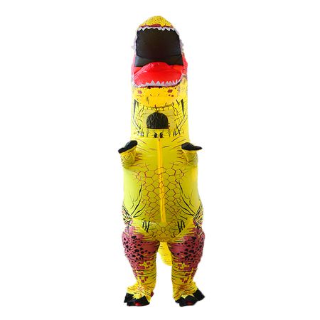 Disfraz Dinosaurio Rex Amarillo Inflable Adulto Halloween Cosplay