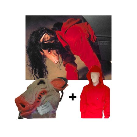 Disfraz Halloween Traje y Máscara Saw Chancho Talla M