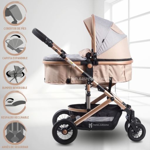 Coche Para Bebe Ebaby Con Capota Expandible