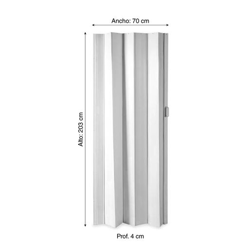 Real Pisos - Puerta plegable pvc de 60,70,80,90 cm altura