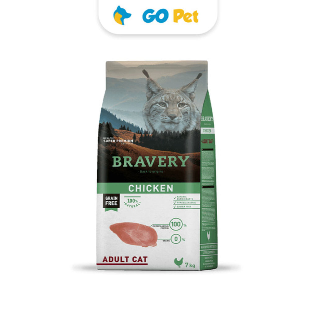 Bravery Chicken Adult Cat  Gato Adulto Pollo 7 kg