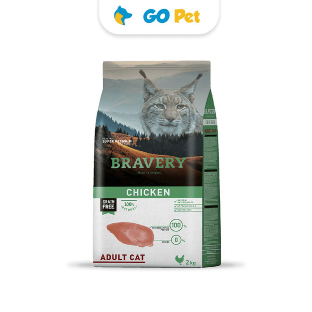 Bravery Chicken Adult Cat  Gato Adulto Pollo 2 kg