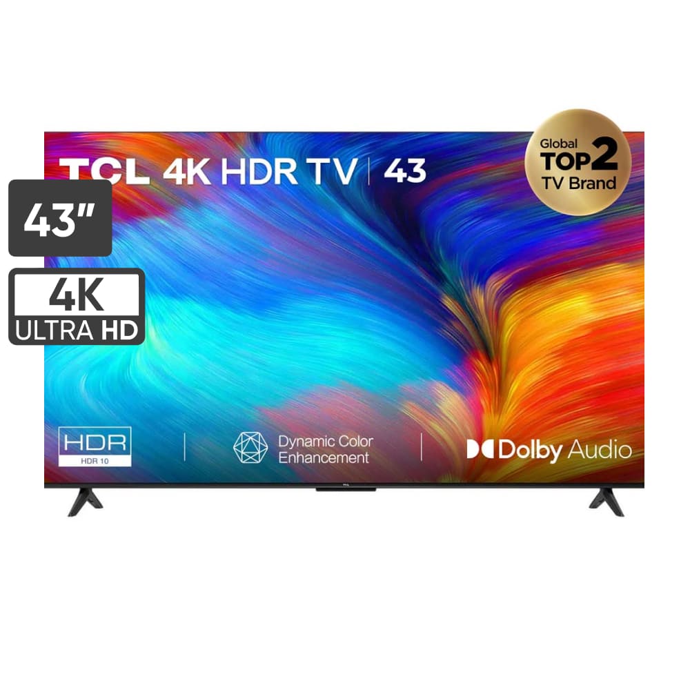 Televisor TCL LED 43"" UHD 4K Smart Tv 43P635