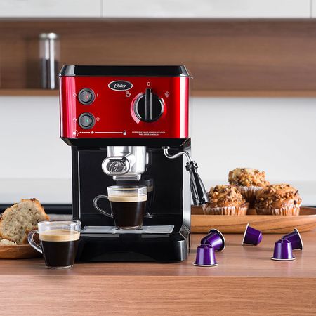 Máquina para espresso roja BVSTECMP65R-053| plazaVea - Supermercado