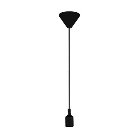 Lámpara colgante Holder negra E27 1L