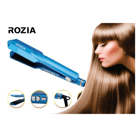 Plancha Profesional para Cabello Rozia con Pantalla Digital 470°