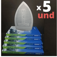 5 Und Base Teflón Zapata para Plancha Silver Star Es300l