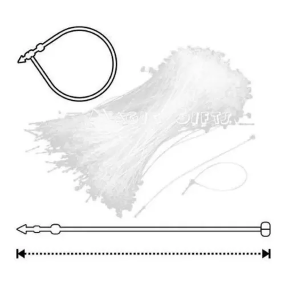 Snap Lock Pin Loop Tie Per Plastica Tag Appendere Tag Con Corda - Foto 4