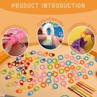 Kit de Ganchillo Importado Crochet Palitos de Costura por 100 Piezas