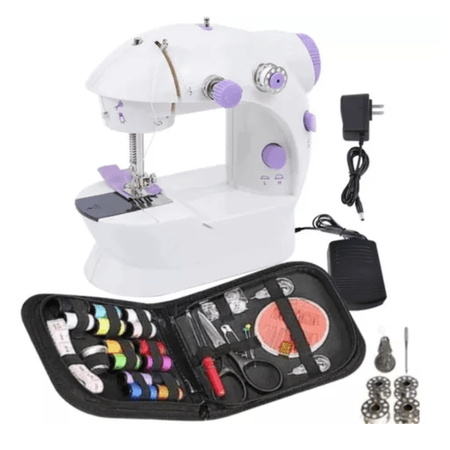 Mini Máquina de Coser Portátil Más Kit de Costura Hilos Ideal para Principiantes Regalo