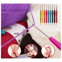 Set de Crochet Ganchillo para Tejer Más 12 Madejas de Lana Hilo Ovillo