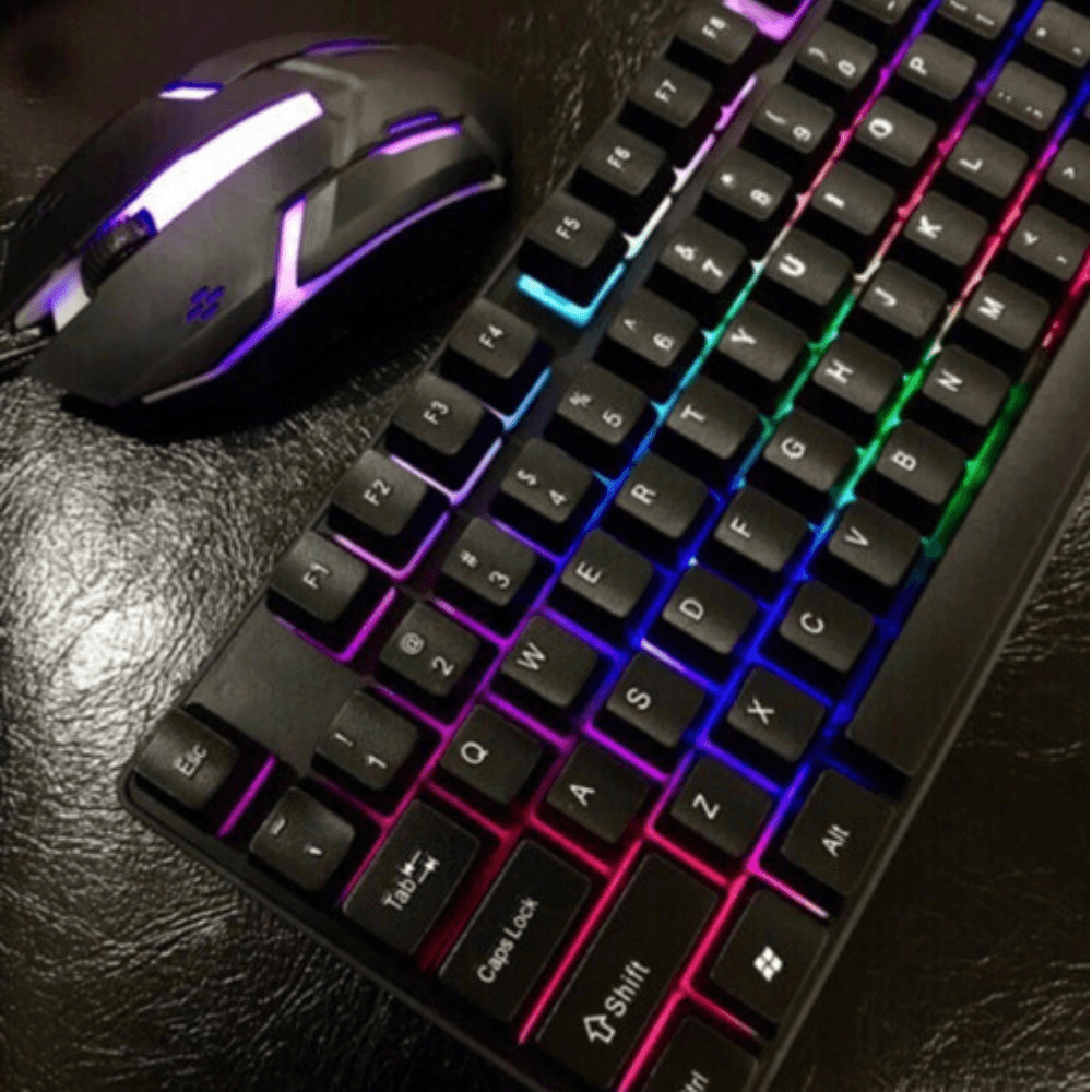 Kit Teclado Y Mouse Gamer Retroiluminado