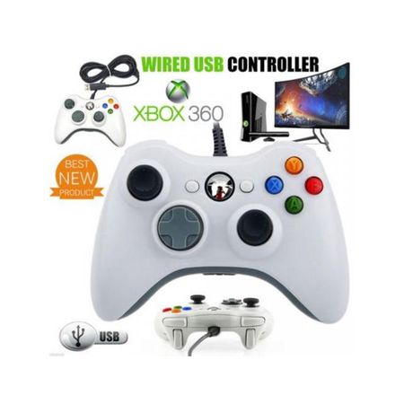 Mando Xbox 360 para Consola PC con Windows Blanco