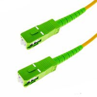 Cable Patch Cord de Fibra Optica OM3 3.0mm SC-SC APC 9/125 3 Metros