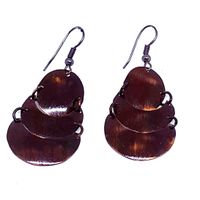 Aretes de Lámina de Cobre Esmaltado Marialu Creaciones 2