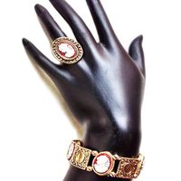 Pulsera y Anillo en Juego Camafeo Marialu Creaciones
