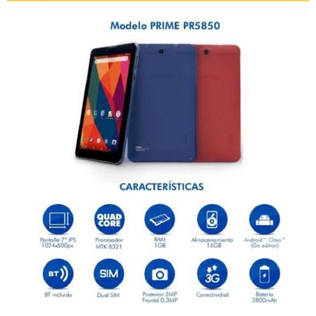 Tablet Celular Pantalla LCD 7 Pulgadas Dual Sim 3G Android 8.1